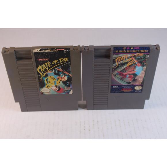 2 games: Skate or Die 1 and 2 (Nintendo NES) Authentic, game carts only - Picture 1 of 7